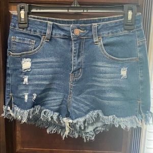 Denim shorts